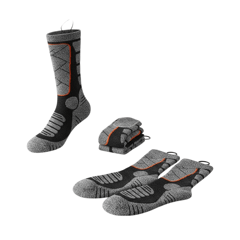 heated socks grey+black variant