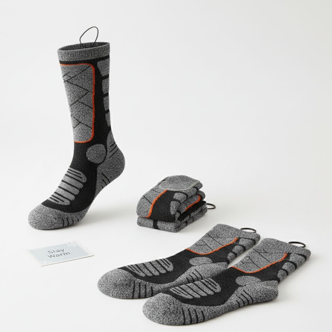 Heated Socks – 4000 mAh (5V) Battery Powered, Washable & Ultra Comfortable🔥 - Heatixo