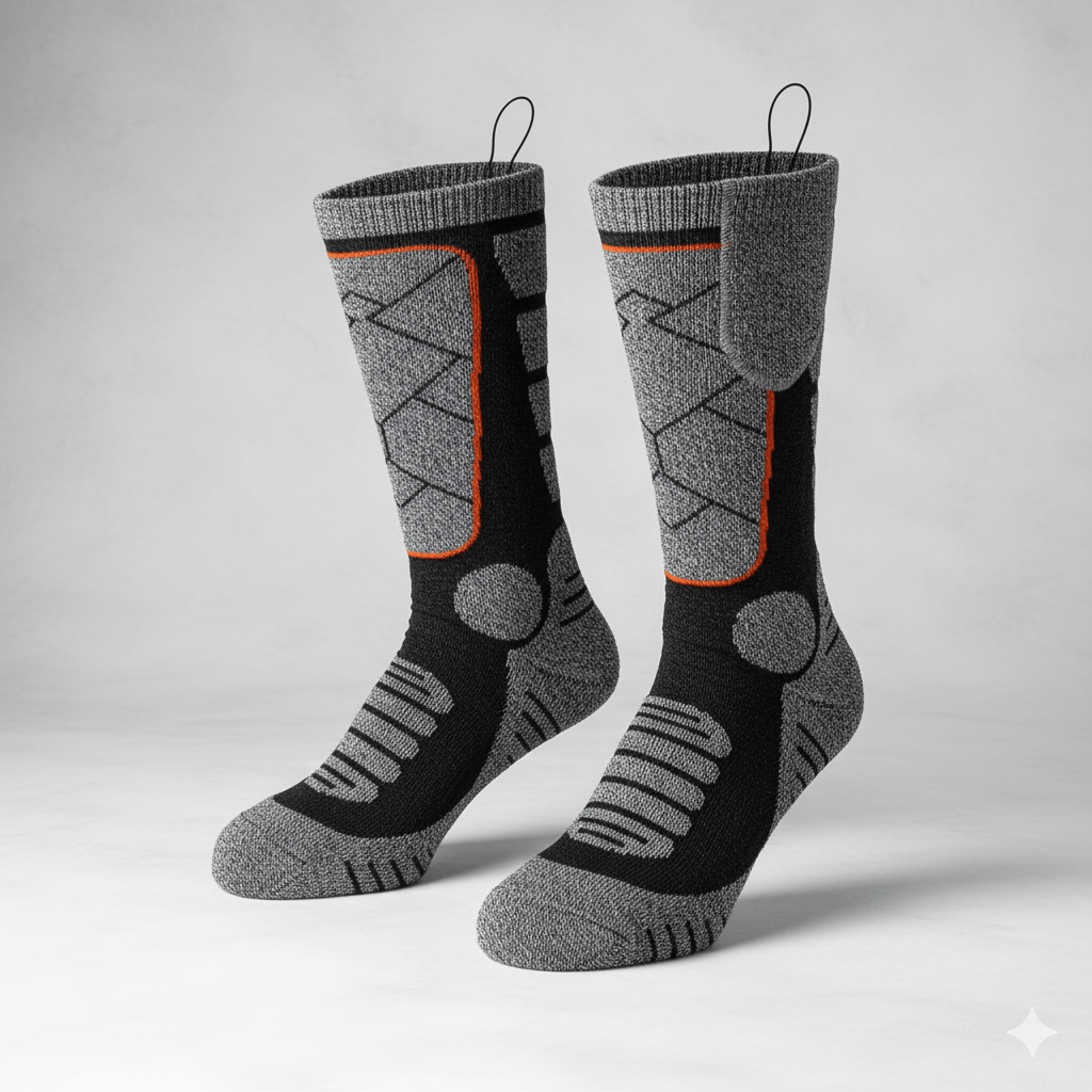 Heated Socks – 4000 mAh (5V) Battery Powered, Washable & Ultra Comfortable🔥 - Heatixo